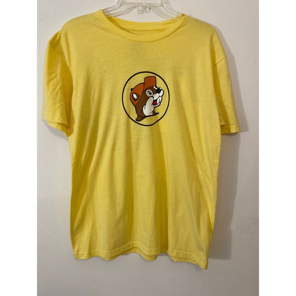 Buc-ee's Florida Graphic Tee Yellow Beaver Logo Travel Shirt Unisex Size L